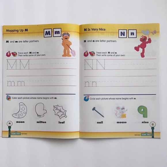 Sesame Street alphabet Bert & Ernie workbook - Picture 5 of 9